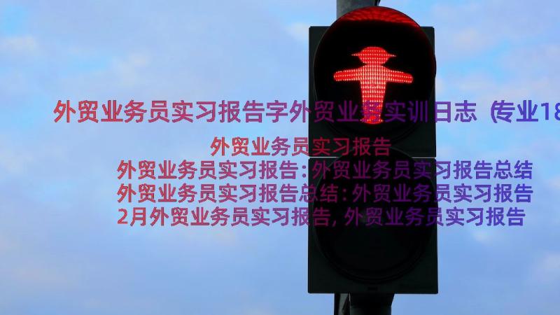 外贸业务员实习报告字外贸业务实训日志（专业18篇）