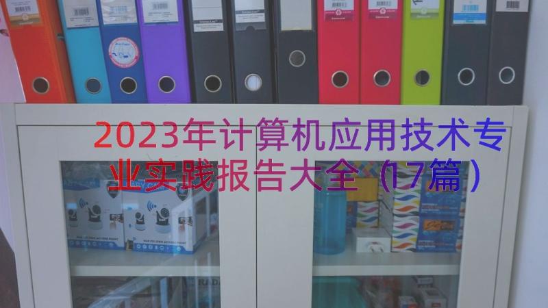 2023年计算机应用技术专业实践报告大全（17篇）