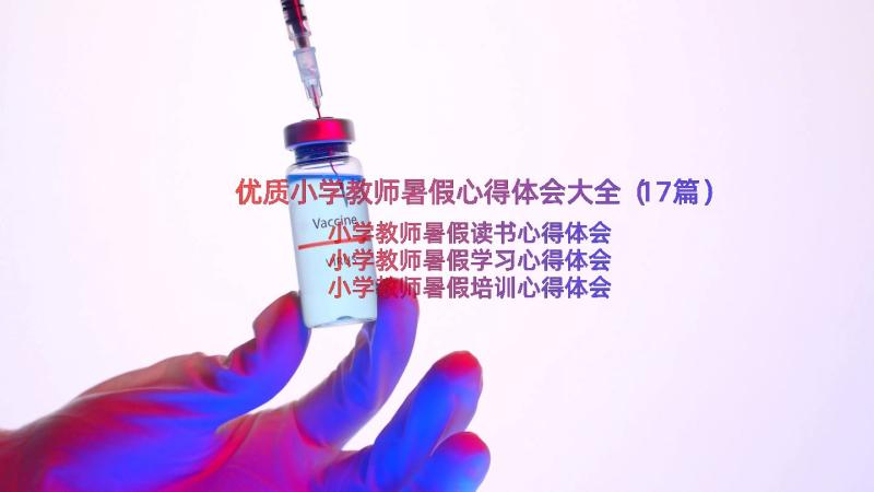 优质小学教师暑假心得体会大全（17篇）