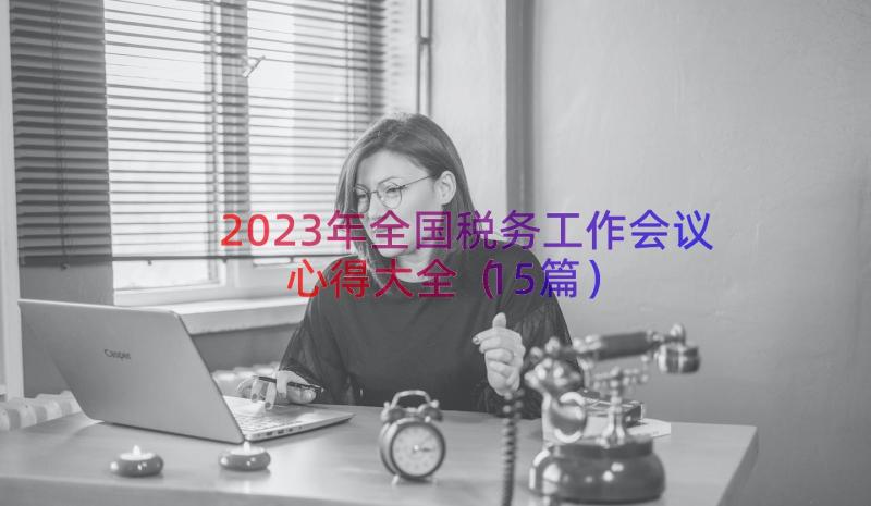 2023年全国税务工作会议心得大全（15篇）