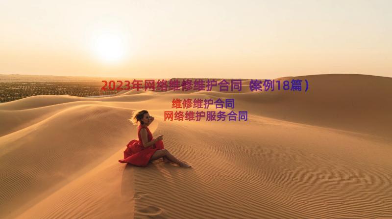 2023年网络维修维护合同（案例18篇）