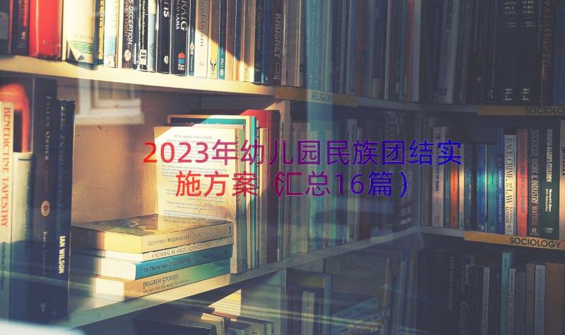 2023年幼儿园民族团结实施方案（汇总16篇）