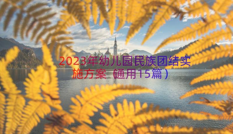 2023年幼儿园民族团结实施方案（通用15篇）