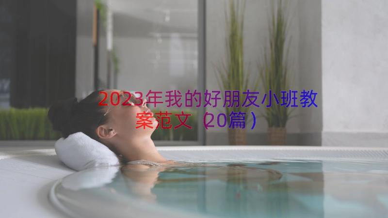 2023年我的好朋友小班教案范文（20篇）