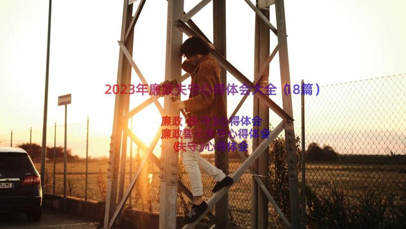 2023年廉政失守心得体会大全（18篇）