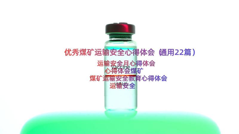 优秀煤矿运输安全心得体会（通用22篇）