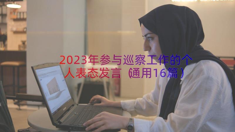 2023年参与巡察工作的个人表态发言（通用16篇）