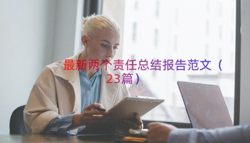 最新两个责任总结报告范文（23篇）