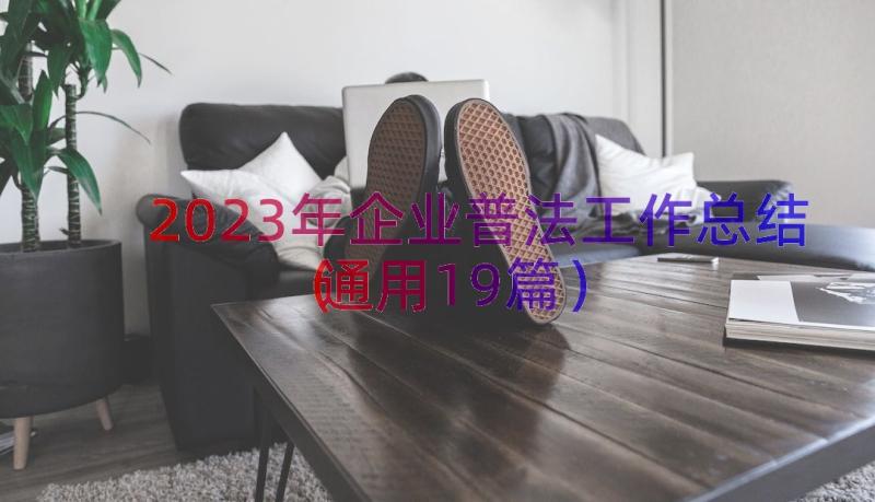 2023年企业普法工作总结（通用19篇）