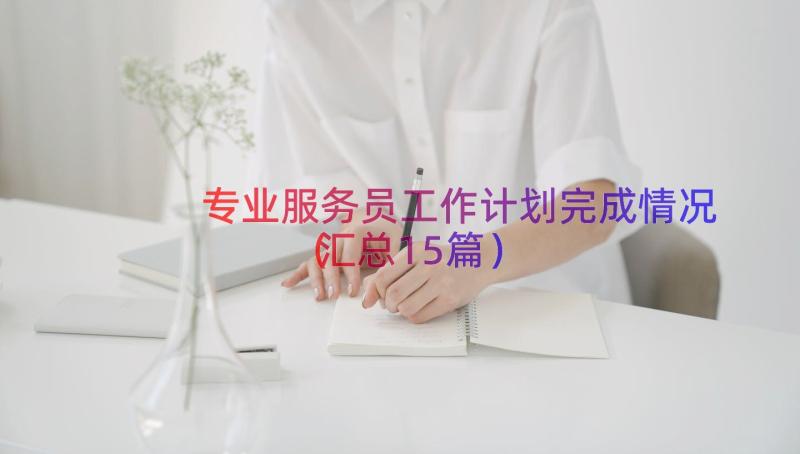 专业服务员工作计划完成情况（汇总15篇）