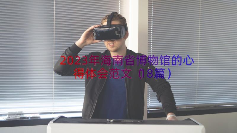 2023年海南省博物馆的心得体会范文（18篇）