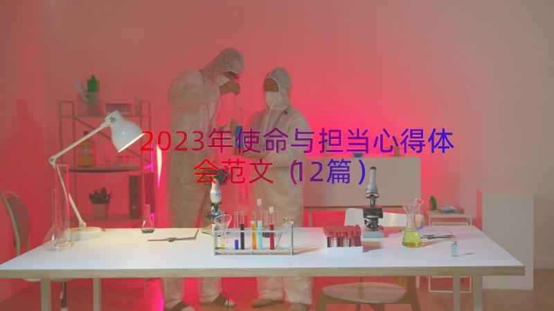 2023年使命与担当心得体会范文（12篇）