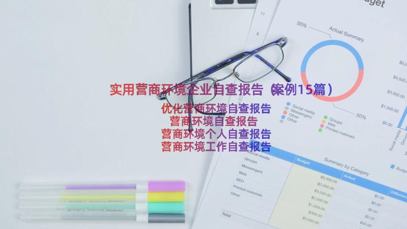 实用营商环境企业自查报告（案例15篇）