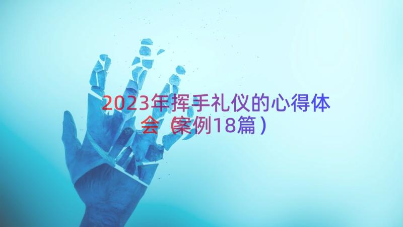 2023年挥手礼仪的心得体会（案例18篇）