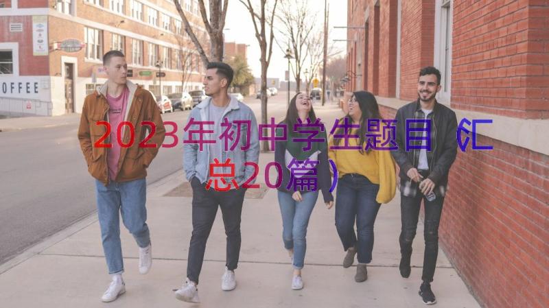 2023年初中学生题目（汇总20篇）