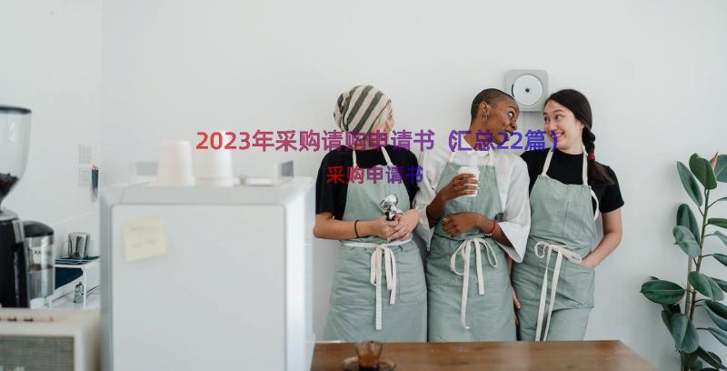 2023年采购请购申请书（汇总22篇）