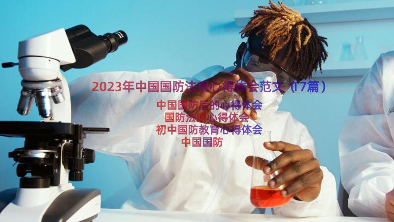 2023年中国国防法规心得体会范文（17篇）