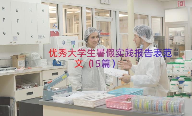 优秀大学生暑假实践报告表范文（15篇）