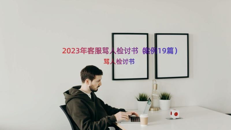 2023年客服骂人检讨书（案例19篇）