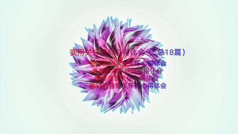 实用关怀教师心得体会（汇总18篇）