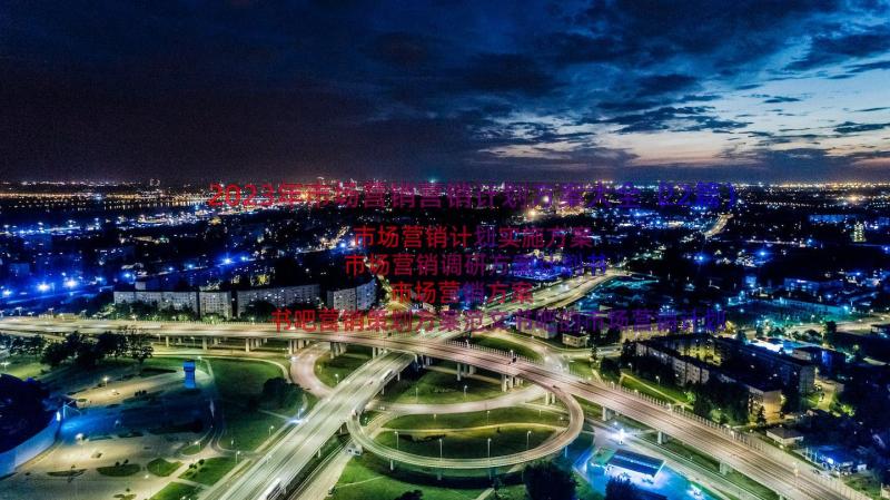 2023年市场营销营销计划方案大全（22篇）