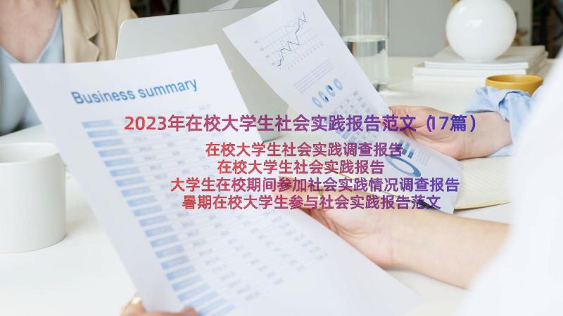 2023年在校大学生社会实践报告范文（17篇）