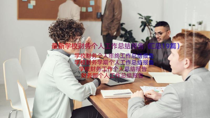 最新学校财务个人工作总结报告（汇总19篇）