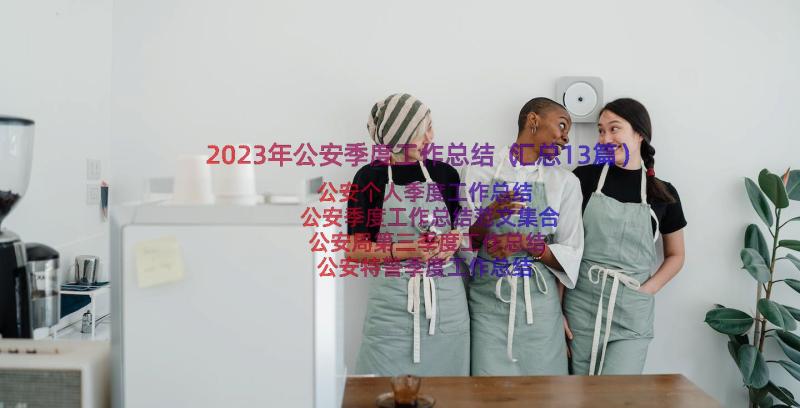 2023年公安季度工作总结（汇总13篇）