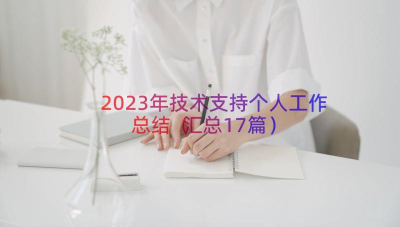 2023年技术支持个人工作总结（汇总17篇）