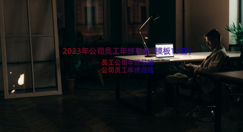 2023年公司员工年终总结（模板13篇）