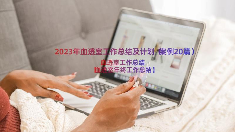 2023年血透室工作总结及计划（案例20篇）