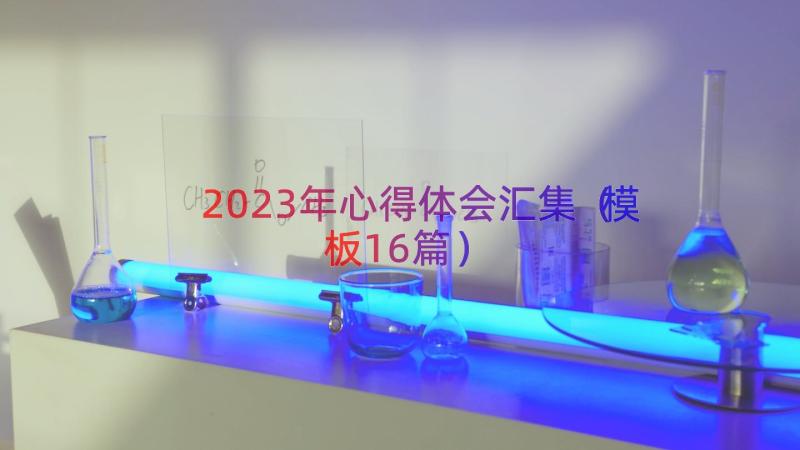 2023年心得体会汇集（模板16篇）