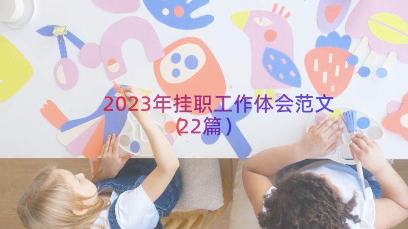 2023年挂职工作体会范文（22篇）