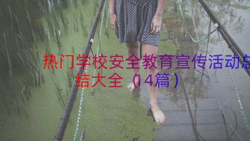 热门学校安全教育宣传活动总结大全（14篇）