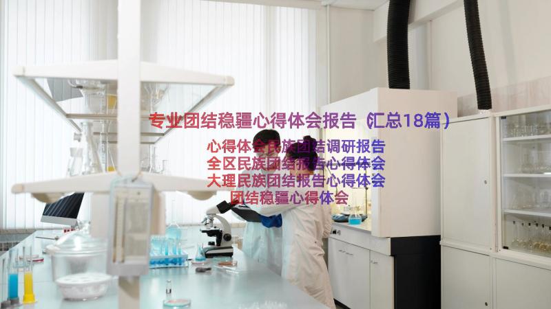 专业团结稳疆心得体会报告（汇总18篇）