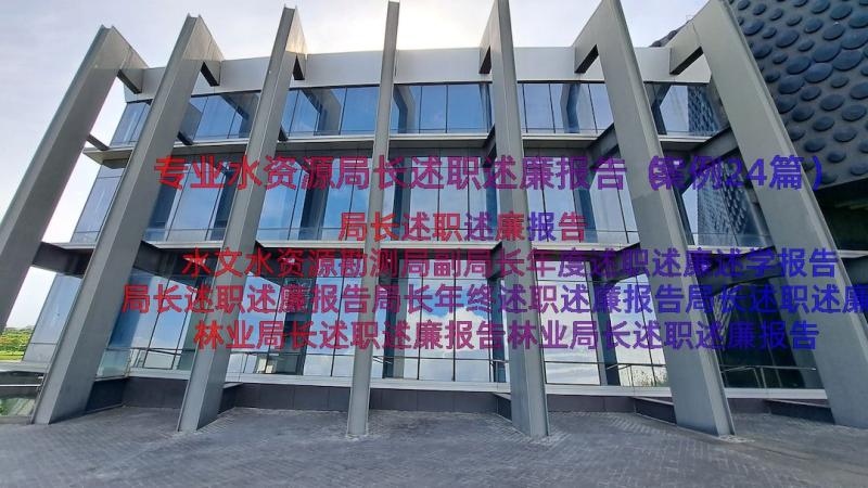 专业水资源局长述职述廉报告（案例24篇）