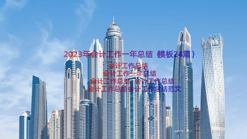 2023年会计工作一年总结（模板24篇）