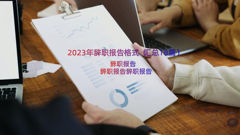 2023年辞职报告格式（汇总18篇）