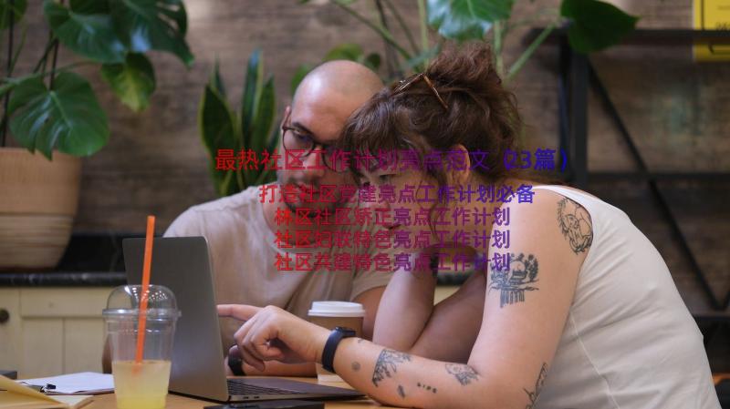 最热社区工作计划亮点范文（23篇）