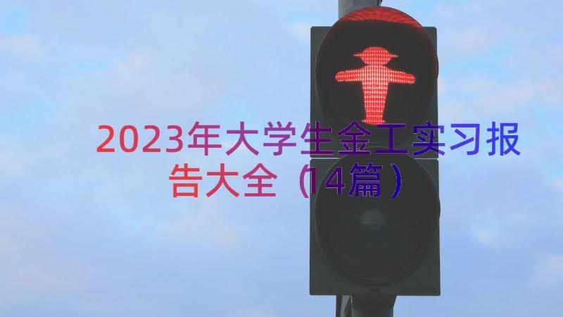 2023年大学生金工实习报告大全（14篇）