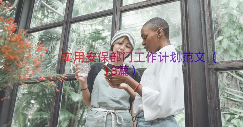 实用安保部门工作计划范文（18篇）