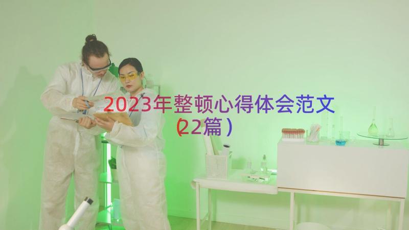 2023年整顿心得体会范文（22篇）