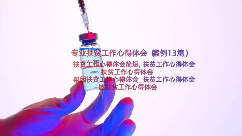 专业扶贫工作心得体会（案例13篇）