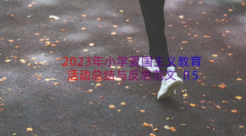 2023年小学爱国主义教育活动总结与反思范文（15篇）