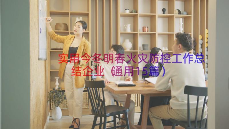 实用今冬明春火灾防控工作总结企业（通用15篇）