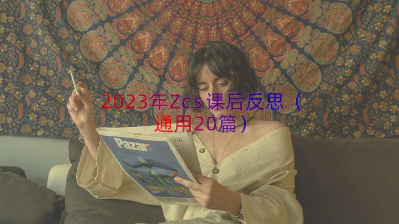 2023年Zcs课后反思（通用20篇）