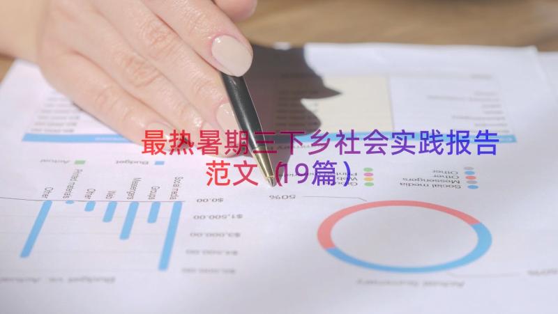 最热暑期三下乡社会实践报告范文（19篇）