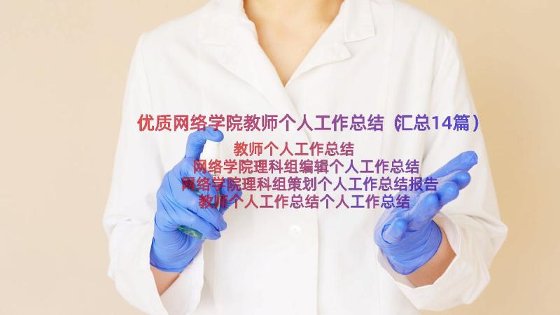 优质网络学院教师个人工作总结（汇总14篇）