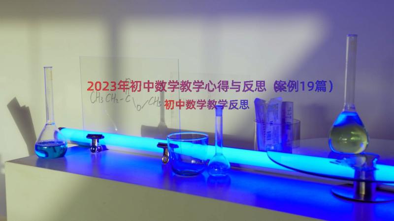 2023年初中数学教学心得与反思（案例19篇）