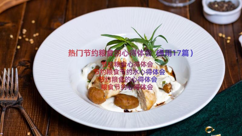 热门节约粮食的心得体会（通用17篇）